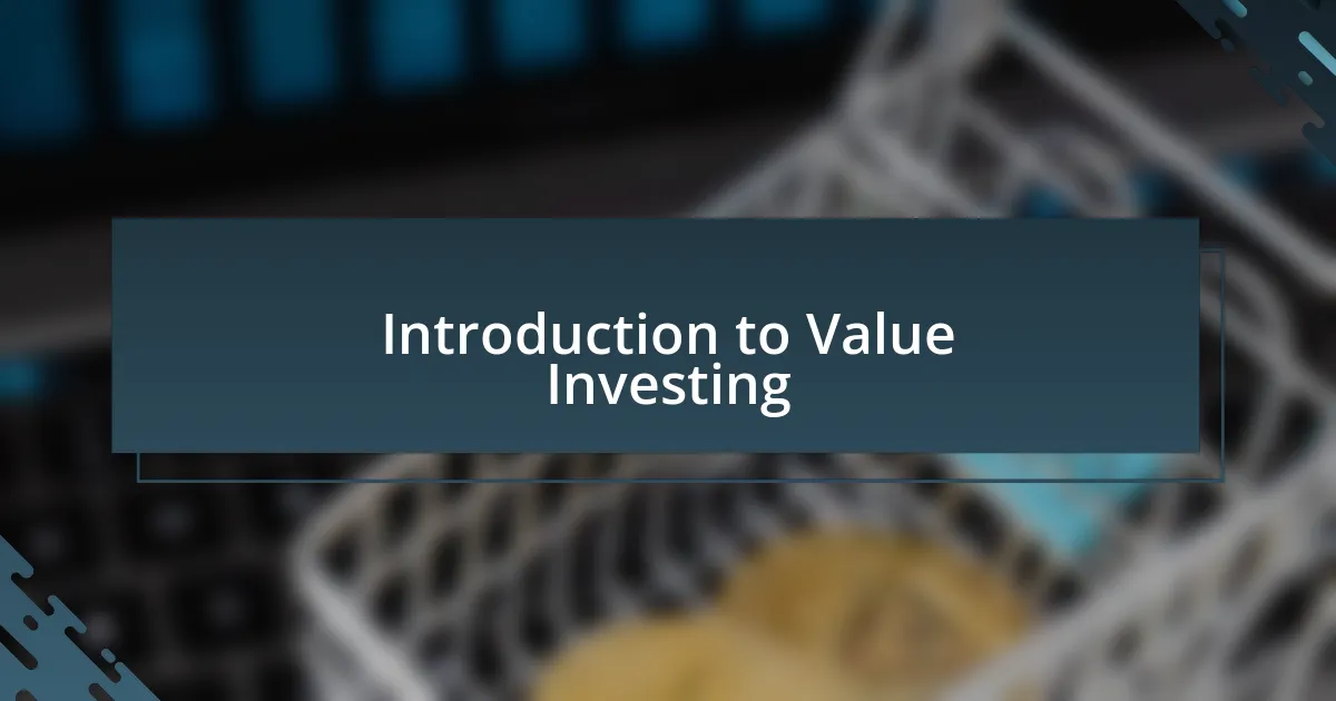 Introduction to Value Investing